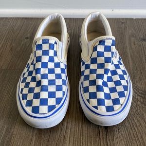 Blue and White Vans